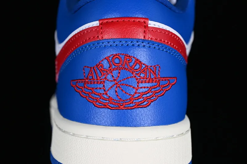 All categories Air Jordan Jordan series basketball shoes Air Jordan 1 Low G version pure original Air Jordan 1 Low "Sport Blue" AJ1 Joe 1 Independence Day color low top basketball shoes DC0774-416